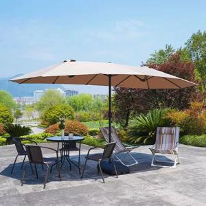 455x265cm Sun Parasol 파라솔 대형 안뜰 접이식 해변 우산 초대형파라솔 발코니 차양 야외파라솔 캐노피 파티오 비치파라솔 대형 зонт пляжный