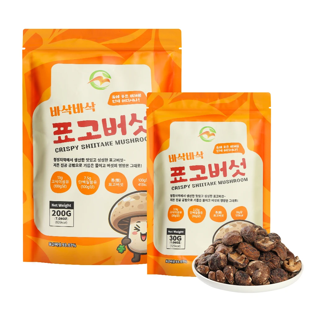 표고버섯칩 과자 건강간식 다이어트간식 어린이간식 핑거푸드 30g 믹스드버섯칩