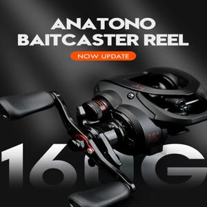 ANATONO Vrigo 초경량 베이트캐스팅 릴, BFS 낚시 릴, 7.2 기어 비율, 바닷물 6 + 1BB 6kg 파워 베이트캐스터, 160g
