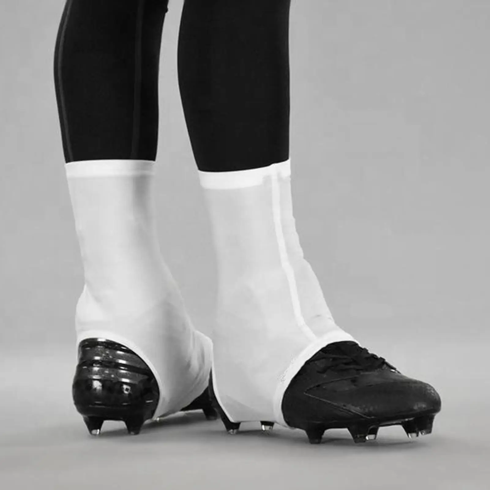 1 쌍 스파이크 발 커버 슈퍼 소프트 고탄성 미끄럼 방지 솔리드 컬러 스패츠 축구 클리트 커버 스포츠 액세서리