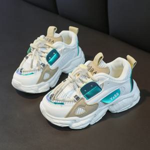 크기 21-36 소년을위한 아기 유아 신발 소녀 통기성 메쉬 작은 어린이 캐주얼 운동화 미끄럼 방지 어린이 스포츠 신발 테니스