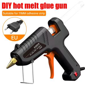 핫멜트 글루건 110V/220V 스위치 포함 11mm 글루스틱용 산업용 접착제 핫건 전기 열 온도 조절 건 수리 도구