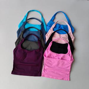 심리스 크로스백 요가 스포츠 브라 여름 충격 방지 짐 운동 피트니스 푸쉬업 탑 요가 러닝 액티브 스포츠웨어 베스트 브라