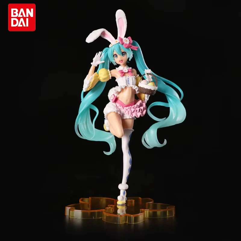 23CM 하츠네 미쿠 애니메이션 피규어 귀여운 PVC 모델 인형 액션 피규어 토끼 귀 수집용 장식품 크리스마스 장난감 선물