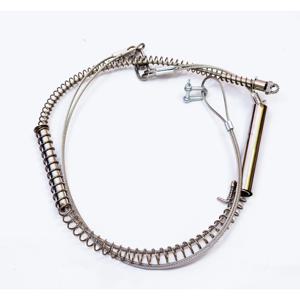 1PC 두 섹션 이중 강철 와이어 멧돼지 트랩 폭스 트랩 토끼 트랩에 대한 너트 와이어 로프와 더 강한 스프링 교체