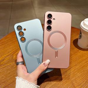 매트 렌즈 보호 케이스 (맥세이프 삼성 갤럭시 S24 S23 S22 S21 A05 A06 A16 A26 A36 A56 A15 A25 A35 A55 A14 A24 A34 A54 커버)