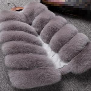 여성용 퍼 베스트 스트리트 스타일 중간 길이 재킷 합성 퍼 7%-80% 함유 가을 컬렉션 패션 여성 코트