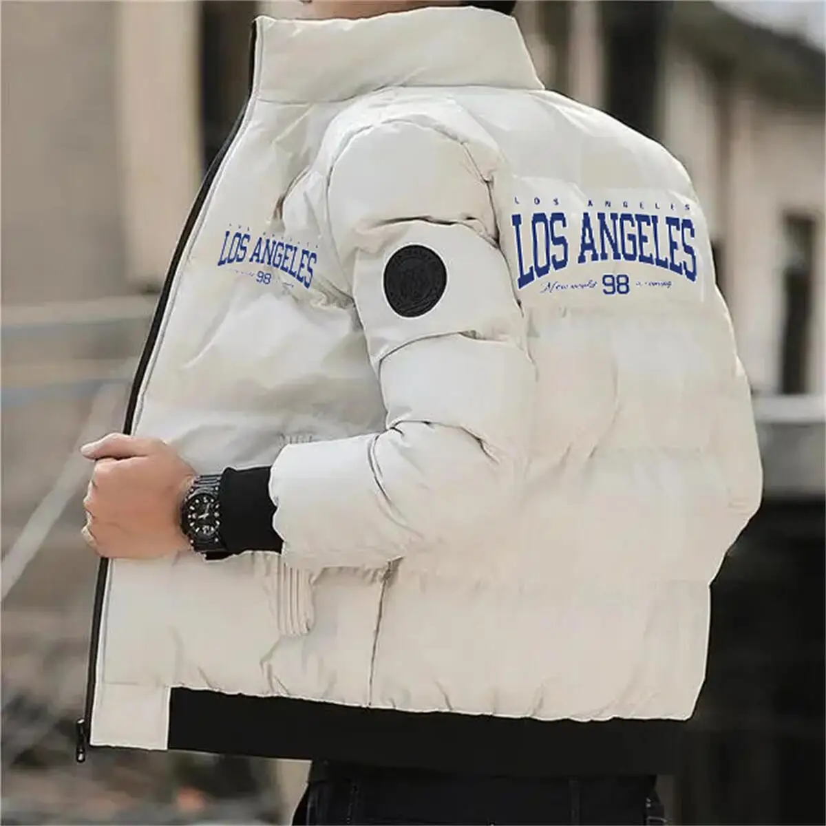 겨울 코트 남성용 다운 재킷 2026 신상 두꺼운 따뜻한 패딩 재킷 봄버 재킷 고품질 패션 캐주얼 겨울 재킷 남성용