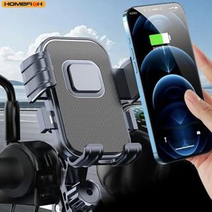 오토바이, 자전거 및 휴대폰용 회전식 내비게이션 스탠드, 충격 방지 라이딩, 백미러 버전