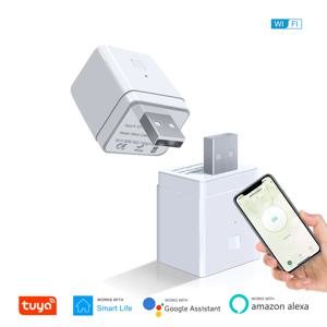 투야 스마트 마이크로 USB 어댑터 스위치 5V, 알렉사 헤이 구글 호환 홈 자동화용 미니 USB 전원 어댑터
