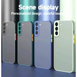 삼성 갤럭시 S20 S21 FE S22 Plus S23 S24 S25 Ultra 5G 범퍼 뒷면 커버 용 ARMOR 충격 방지 매트 케이스