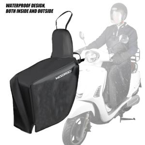 검은 오토바이 다리 커버 무릎 담요 야외 전기 스쿠터 BMW 야마하 다리 커버 담요에 대한 방풍 따뜻한 앞치마