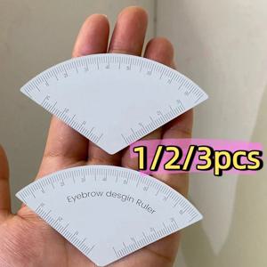 1/2/3pcs 눈썹 디자인 눈금자 마이크로 블레이드 매핑 도구 쉐이핑 영구 화장 드로잉 가이드 눈금자 문신 용품 재사용