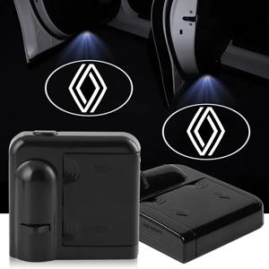 르노 더스터 메간 2 3 클리오 4 캡처 카자르 액세서리용 자동차 도어 LED HD 웰컴 커티시 섀도우 프로젝터 램프 로고 라이트