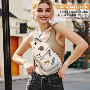 남성과 여성을 위한 크로스바디 숄더백, 공식 소형 야외 다기능 가슴 가방, 캐주얼 경량 스포츠 허리 가방, 학생용 메신저 백