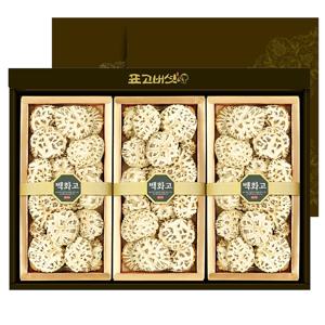 자연식탁 국내산 참나무 건 표고버섯 선물세트[자연2호] (백화고170g x3)