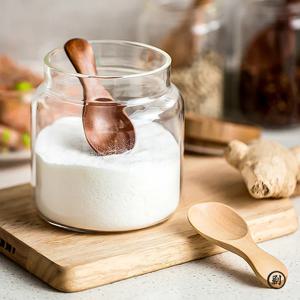 4Pcs 미니 나무 숟가락 작은 주방 향신료 조미료 숟가락 설탕 차 커피 특종 짧은 손잡이 나무 키즈 스푼 주방 가제트