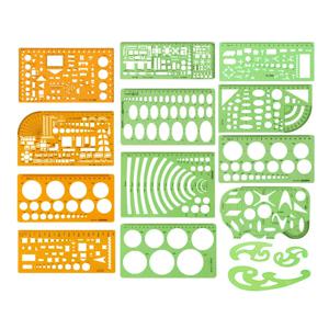 원형 타원형 눈금자 내구성 도면 디자인 가구 건축가 템플릿 제도 눈금자 템플릿 측정 눈금자