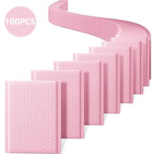 100pcs 배송 가방 패키지 포장 용품 포장 가방 버블 메일러 소규모 비즈니스 봉투 메일 링 메일러