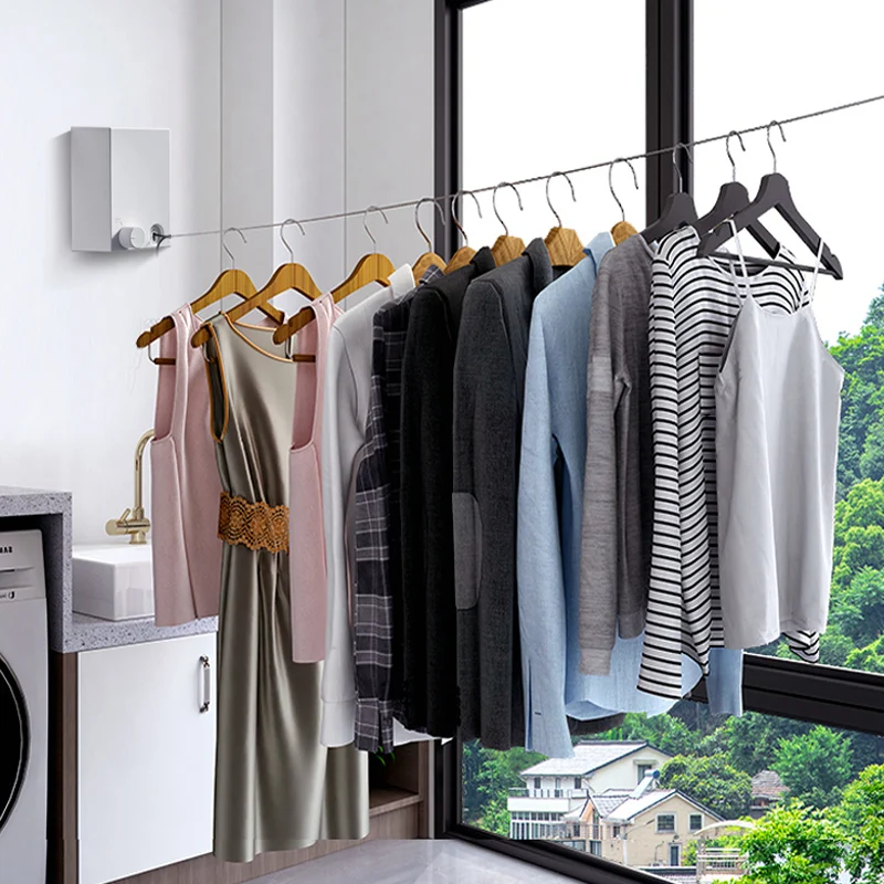 스테인리스 스틸 접이식 빨랫줄, 공간 절약형 가정용 빨래 건조대