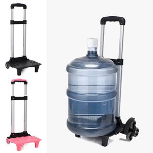 2 휠 당기는 막대 캐리어 휴대용 접이식 알루미늄 합금 학생 배낭 트롤리 랙 애완 동물 가방 수하물 여행 핸드 카트