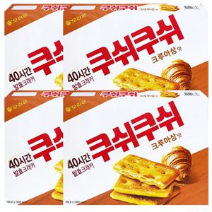 오리온 쿠쉬쿠쉬 크루아상맛 196g 4개, 과자 간식