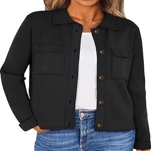 여성용 오버사이즈 우븐 후드 캐주얼 재킷 루즈핏 올 시즌 편안한 겉옷