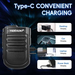 TD-H3 Plus 라디오용 TIDRADIO 무선 핸드헬드 스피커 마이크
