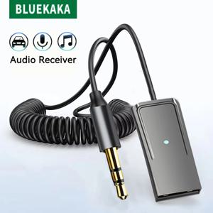 새로운 업그레이드 Bluetooth 5.5 차량용 AUX 오디오 수신기 USB - 3.5mm 무선 어댑터 스테레오 Hifi 음악 마이크 포함 핸즈프리 통화 차량용 BT 전송