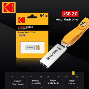 Kodak KODAK 미니 풀 메탈 USB 플래시 드라이브, 고속 자동차, 32G-128G 컴퓨터, 사무실 USB 플래시 드라이브, K122, USB2.0