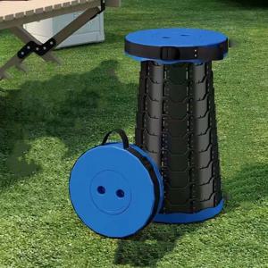 휴대용 접이식 텔레스코픽 스툴 경량 플라스틱 지하철 대기 의자 야외 캠핑 의자 낚시 의자