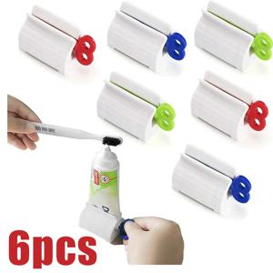 치약 압착기, 6개 치약 튜브 압착기, 다목적 치약 디스펜서, 롤링 치약 홀더 스탠드