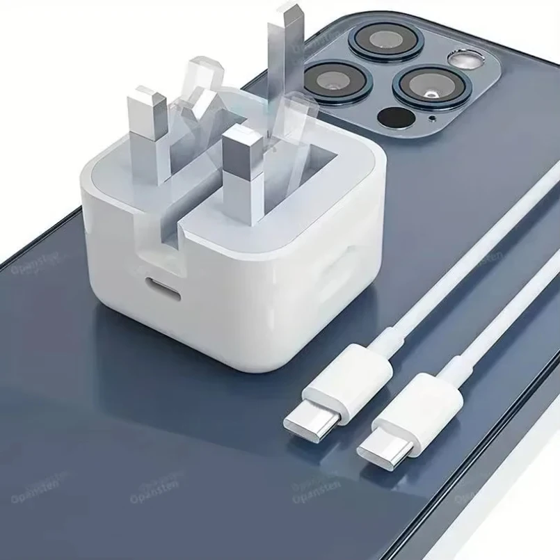 영국 USB C 충전기 QC 3.0 빠른 충전 PD 25W 접이식 유형 C iPhone 16 15 용 고속 충전 여행용 벽 충전기 전원 어댑터