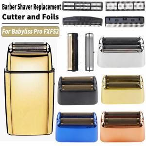 전문 이발사 전기 면도기 교체 더블 커터 블레이드 및 Babyliss 무선 호일 면도기 FXFS2 용 포일 헤드 커버