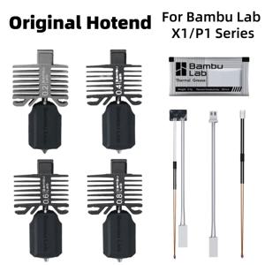 밤부 오리지널 X1/P1 시리즈 핫엔드 키트 경화강 노즐 0.2/0.4/0.6/0.8mm (밤부랩 X1C X1 P1P P1S 3D 프린터 부품용)