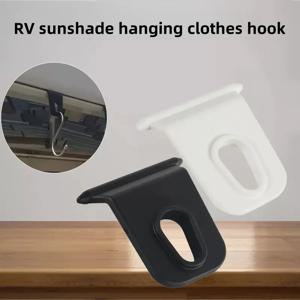 10Pcs 천막 후크 RV S 자형 캠핑 천막 후크 클립 모자 텐트 라이트 행거에 대 한 튼튼한 유니버설 흰색 옷 걸이 랙