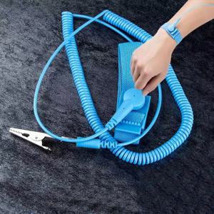 무선 무선 클립 정전기 방지 정전기 방지 ESD 손목 밴드 손목 스트랩 방전 케이블 전기 기사 IC PLCC 작업자