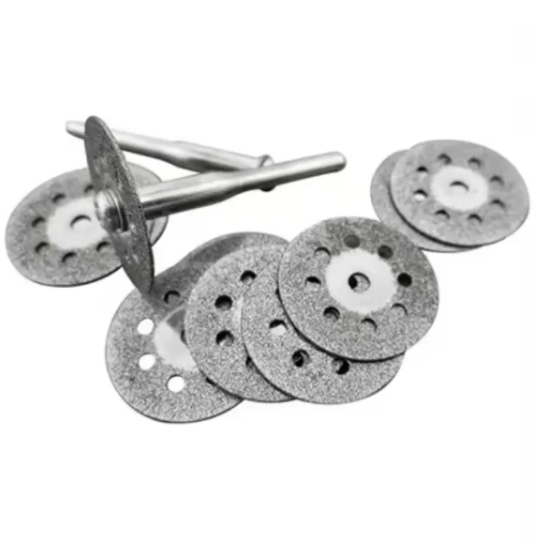 드레멜 로터리 공구용 다이아몬드 톱날 절단 디스크 맨드릴, 석재, 유리, 타일, 금속, 세라믹 정밀 절단 공구용 미니 블레이드