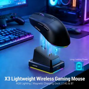 2026 핫 X9 마우스 경량 오피스 e스포츠 게임 듀얼 모드 무선 블루투스 마우스 충전식 RGB 무선 게임 마우스 폭발적인 인기