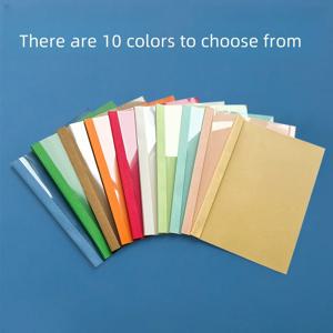 컬러 10개 1-50mm 핫멜트 봉투, 핫멜트 제본기, 열제본 커버, 플라스틱 봉투, A4 입찰서 표지