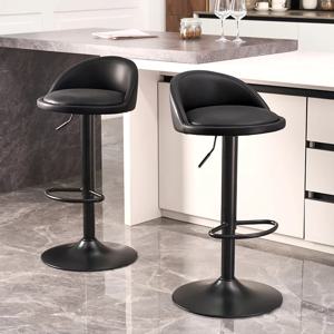 빈티지 회전식 높은 주방 아일랜드 카운터 스툴 의자 벨벳 패딩 홈 바 스툴 벤치 다이닝 의자 바 의자