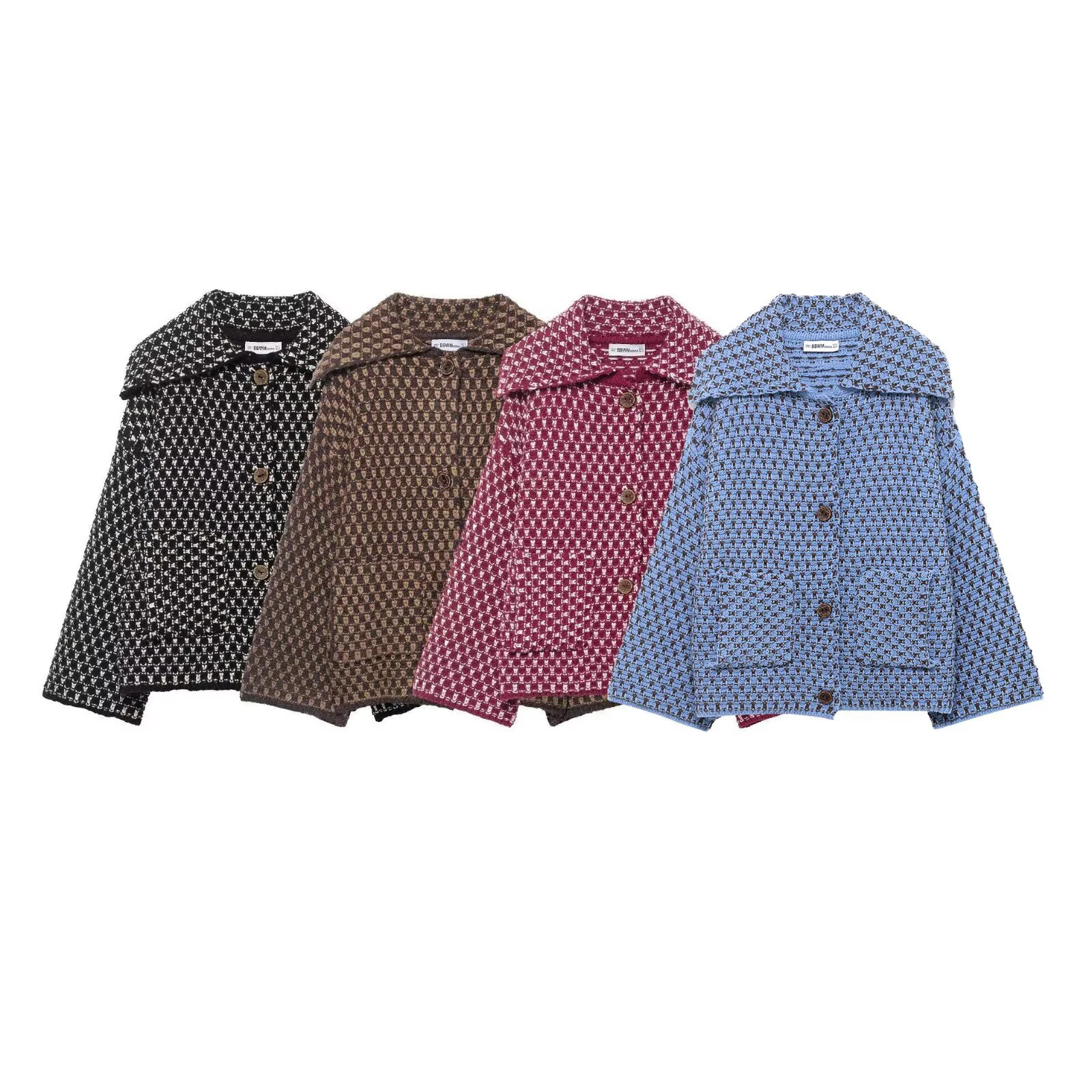 한국 스타일 여성용 2025년 가을 겨울 신상 루즈핏 슬림 캐주얼 니트 가디건 기품 있는 재킷