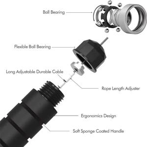 빠른 속도 줄넘기 강철 와이어 스킵핑 로프 운동 조절 가능한 줄넘기 피트니스 운동 훈련 홈 스포츠 장비