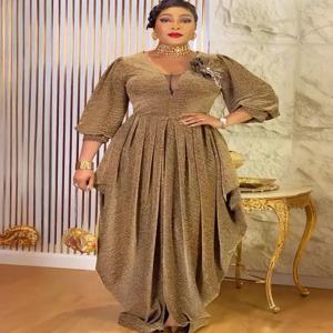 플러스 사이즈 아프리카 파티 드레스 여성용 2026 신상 패션 다쉬키 안카라 웨딩 이브닝 가운 우아한 터키 무슬림 맥시 드레스