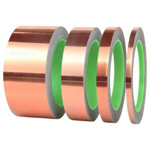 양면 구리 테이프 스테인드 글라스용 전도성 구리 호일 테이프 기타 EMI 차폐 공예용 전도성 테이프