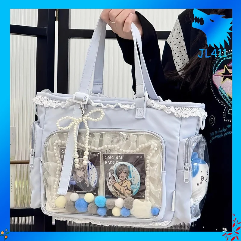 발레 소녀 큰 식욕 이타백 일본식 2차원 싱글 숄더 크로스백 친구 선물 여성용 핸드백