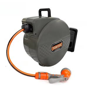 고품질 1/2 10m 15m 20m 30m 50ft 100ft 정원용 물 호스 릴 자동차 세차 호스 릴 벽걸이형 정원 호스 릴