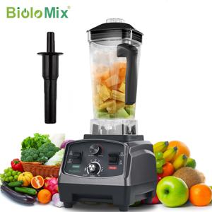 BioloMix 3HP 2200W 헤비 듀티 그레이드 타이머 블렌더 믹서 과즙 짜는기구 과일 푸드 프로세서 아이스 스무디 BPA 프리 2L 항아리