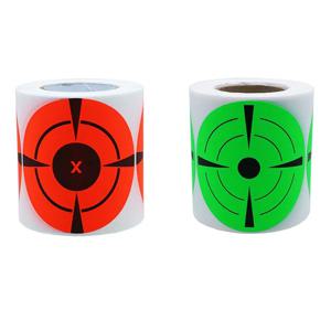 125pcs/롤 슈팅 대상 접착제 슈팅 대상 양궁 활 사냥 슈팅 연습 훈련을위한 튄 반응성 스티커