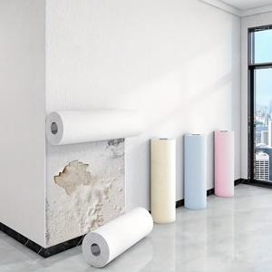 2.8/10m 3D 두꺼운 자가 접착 벽지 린넨 무지 규조토 벽 스티커 색상 장식 리노베이션 충돌 방지 홈 데코